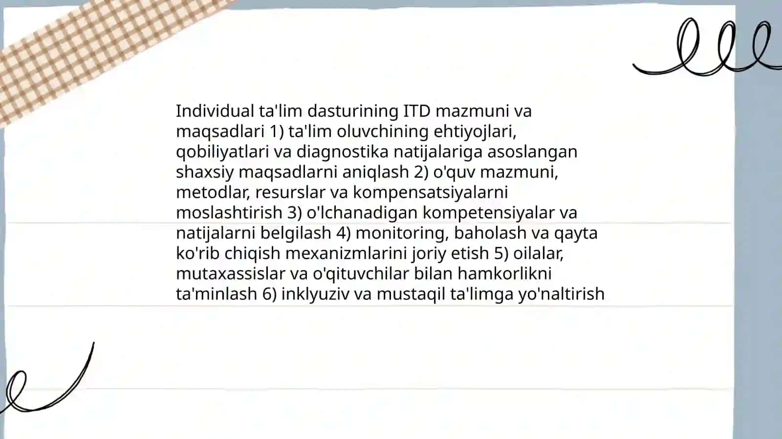 Ta'limning universal dizayni va individual ta'lim dasturi 4