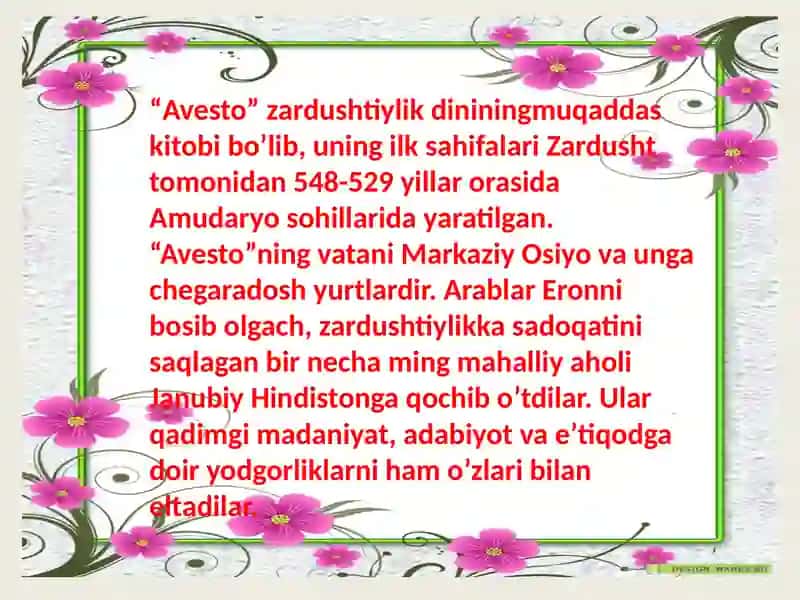 "Avesto" va "O’rxun-enasoy" 4