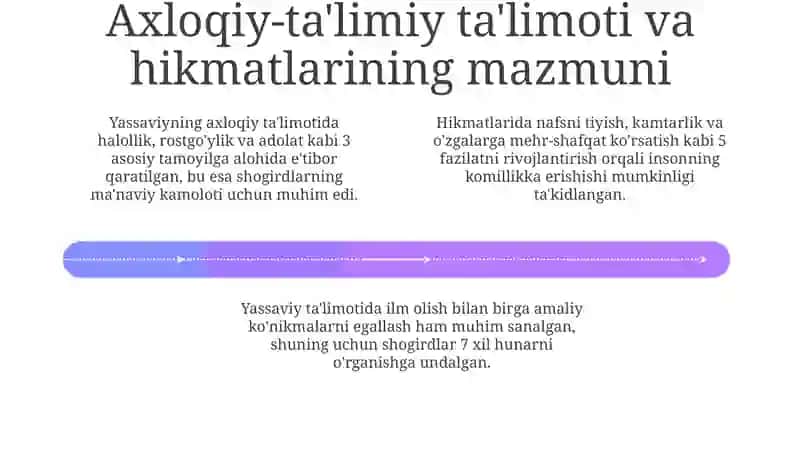 Ahmad Yassaviyning pedagogik gʻoyalari 4
