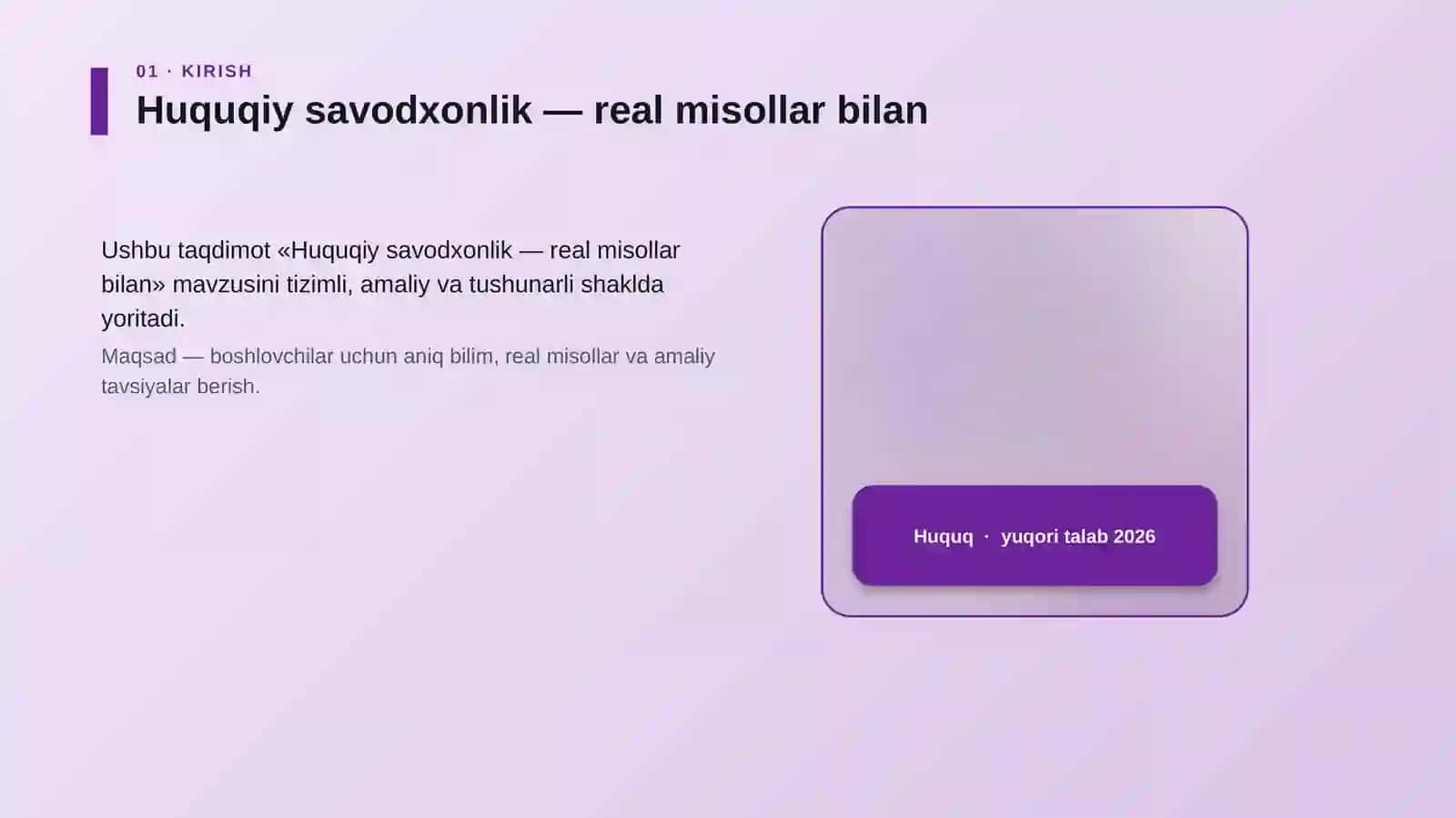 Huquqiy savodxonlik — real misollar bilan 4