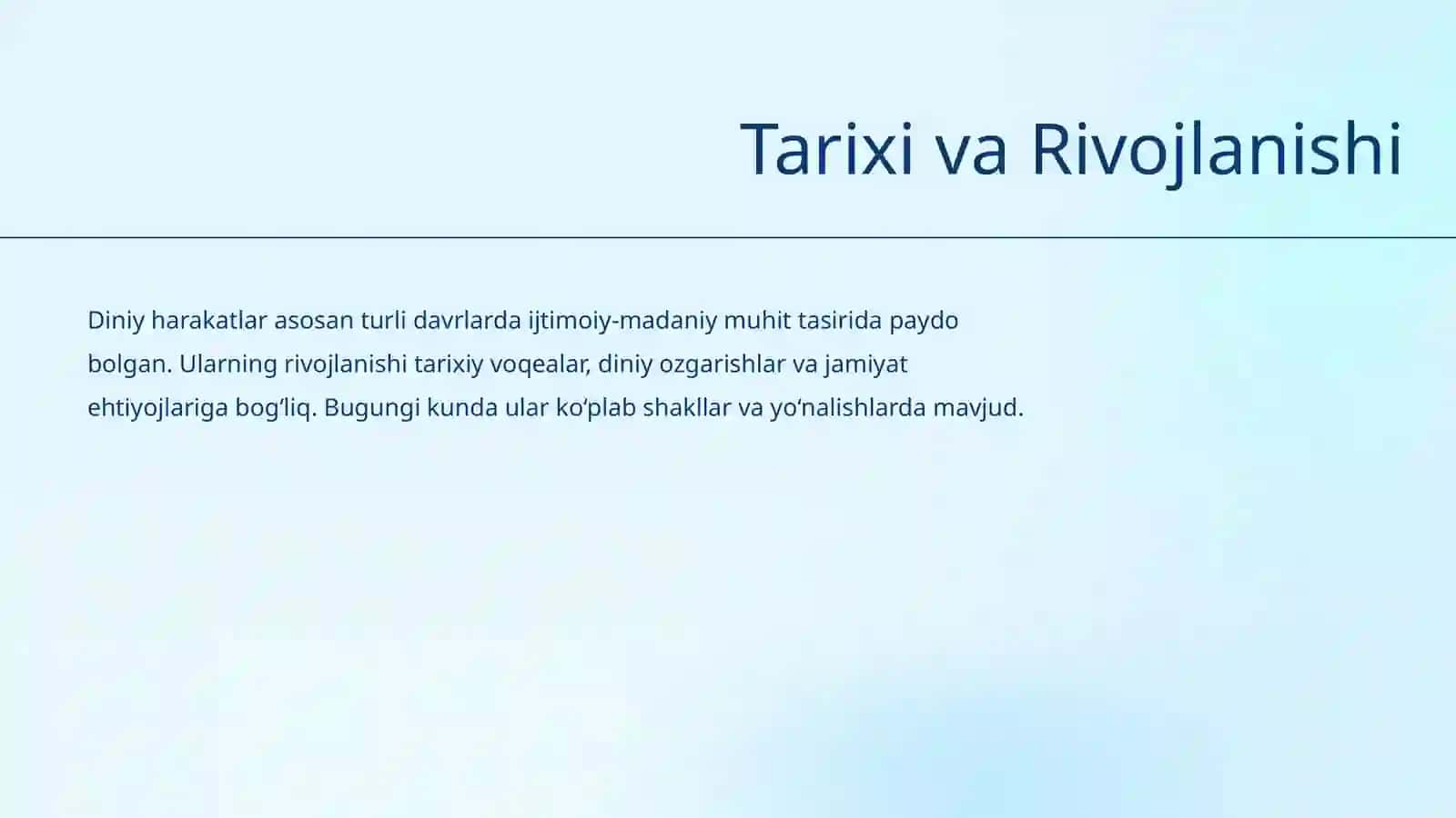 Diniy harakatlar va ularning jamiyatdagi roli 4