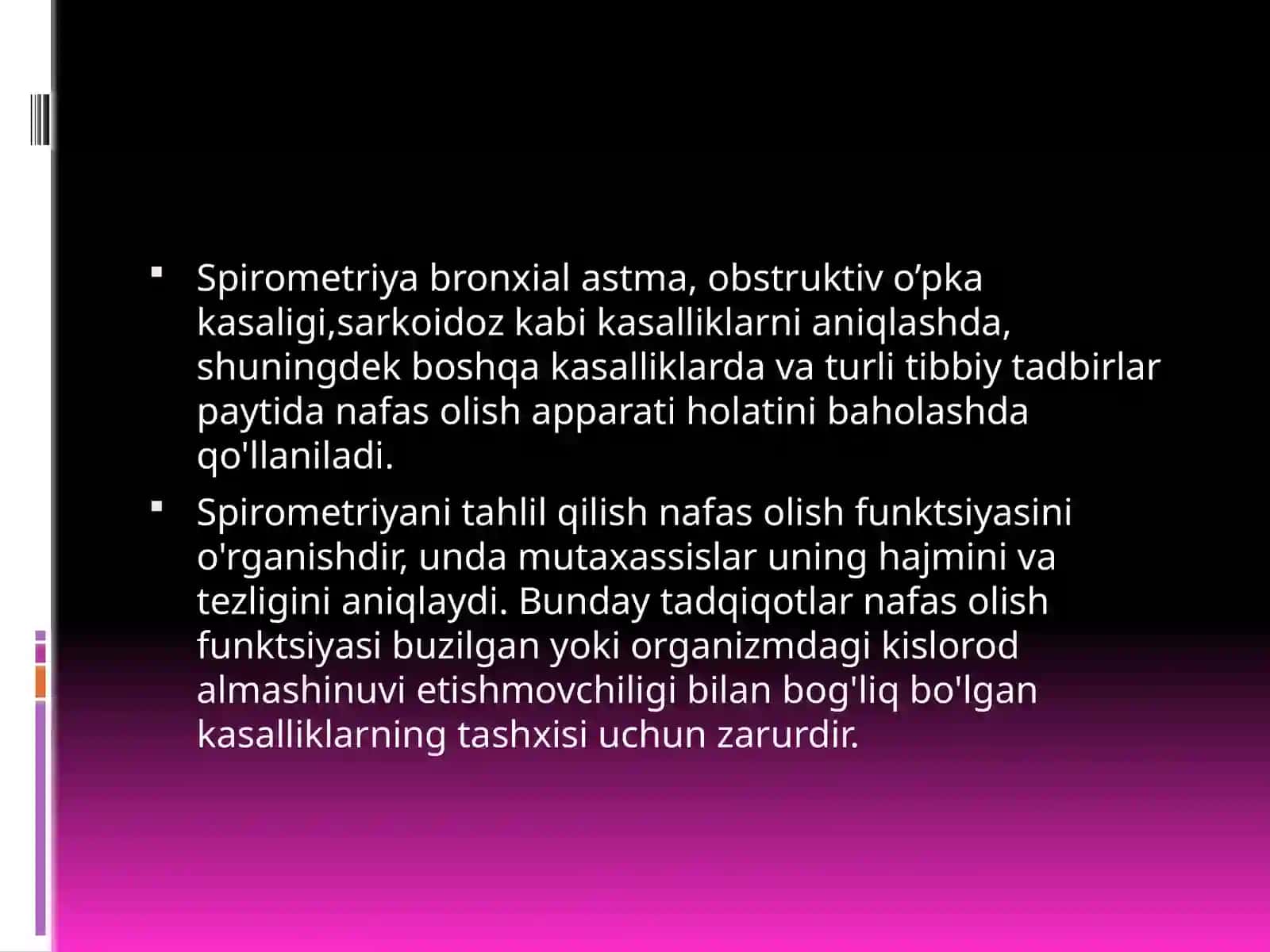 Spirometriya o’lchash usuli haqida 4