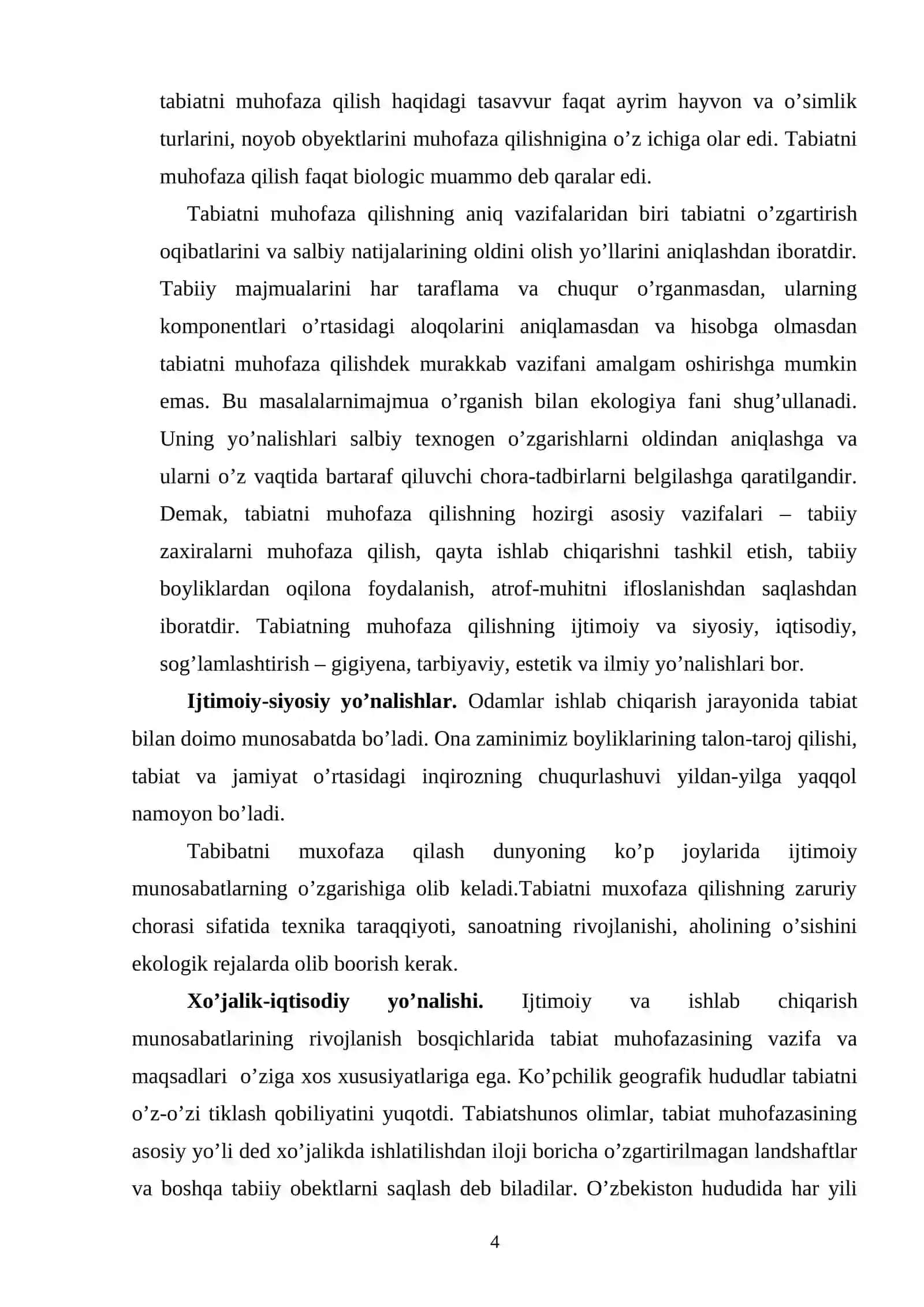 Tabiat qo`riqxonalari va buyurtmaxonalarining geografiyasi 4