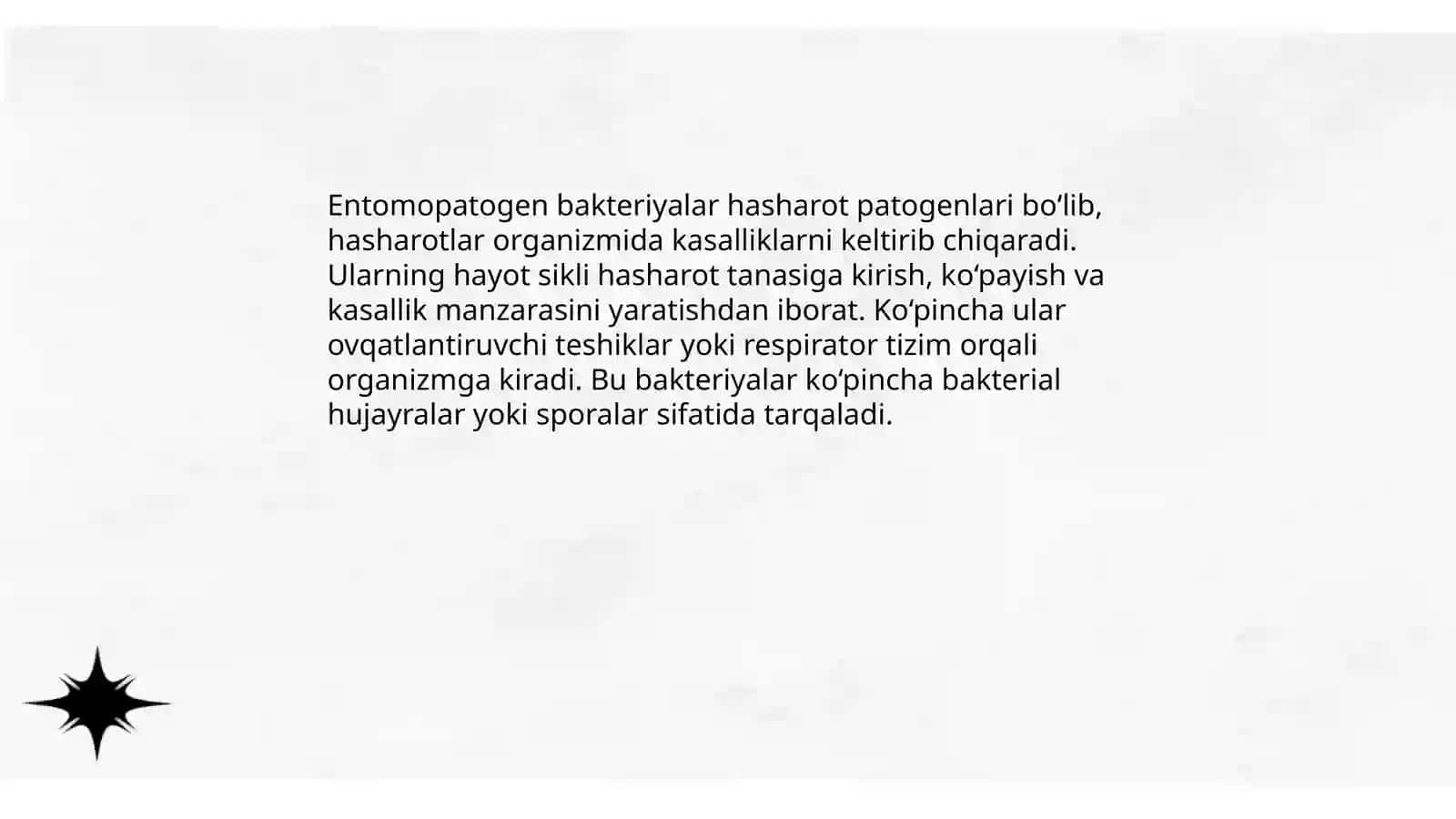 Bakterial entomopatogen preparatlarni ajratib olish texnologiyasi 4