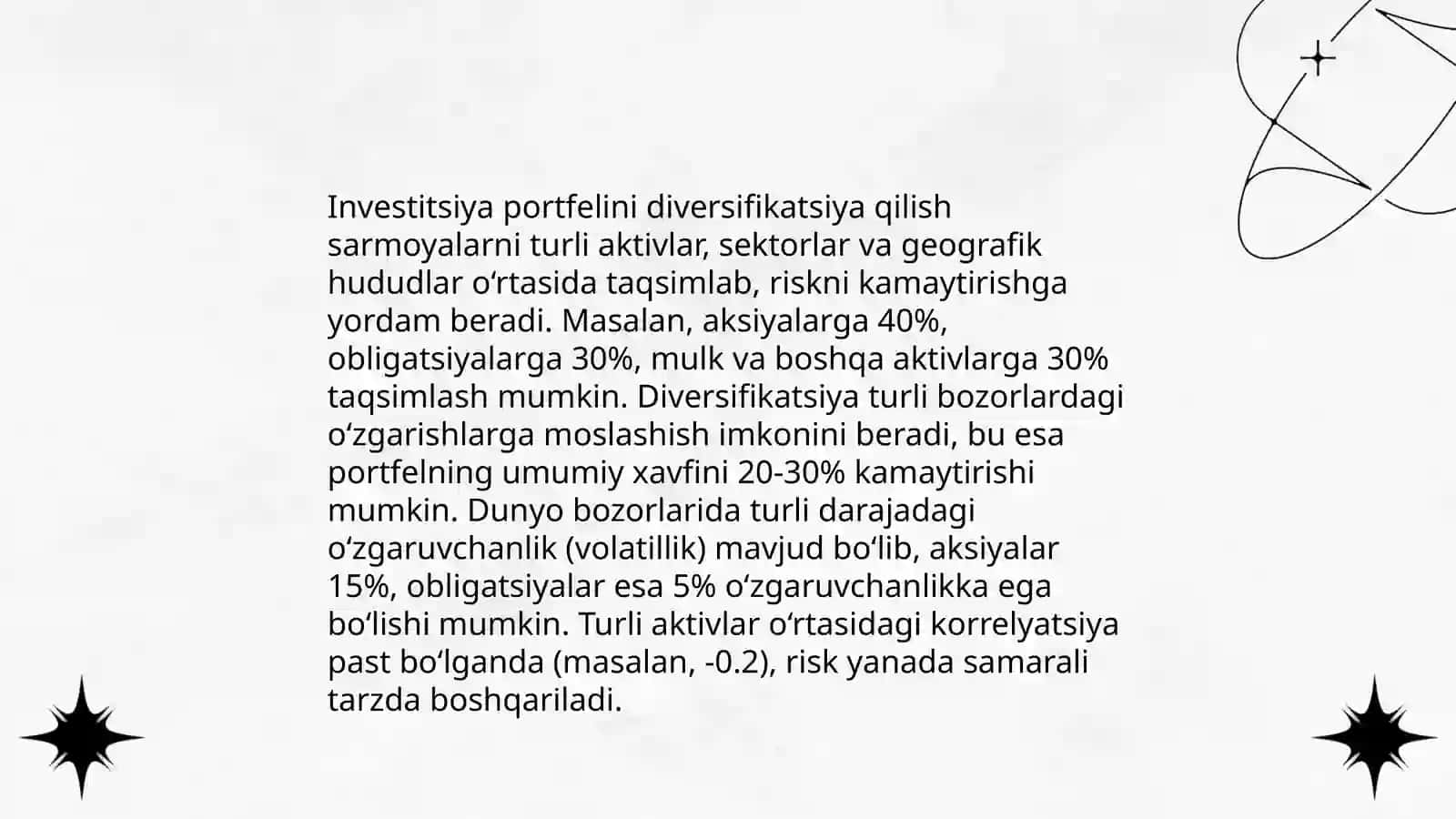 Banklarining investitsiya risklari va ularni pasaytirish yoʼllari 4