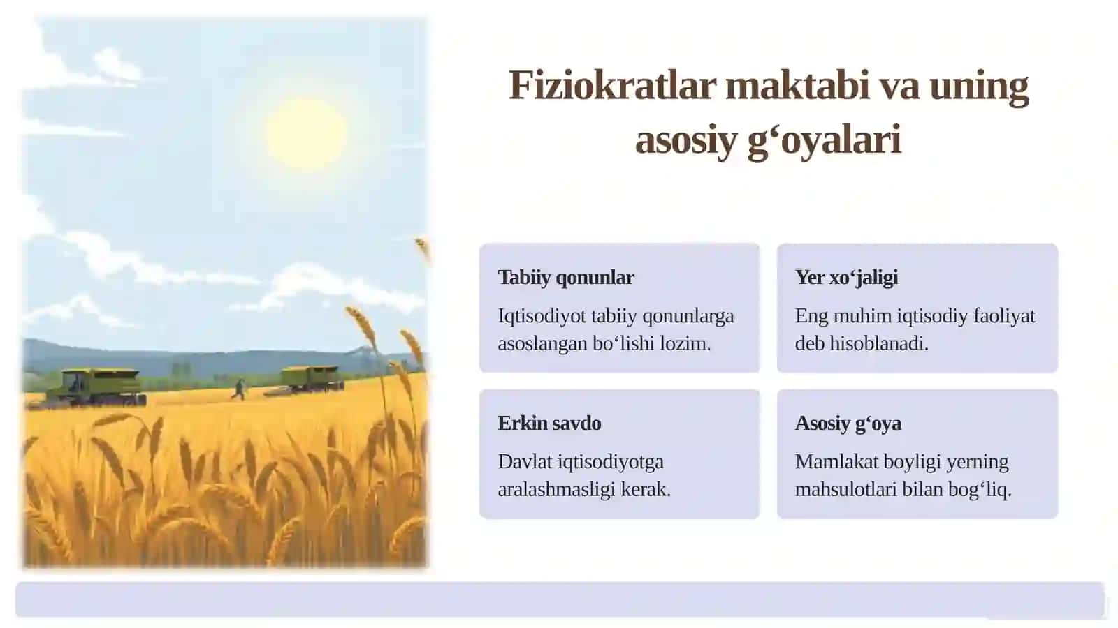 Feodal jamiyati va uning yemirilishi davridagi iqtisodiy ta’limotlar 4