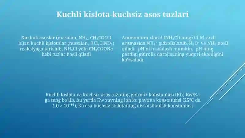 Tuzu gidroliz 4