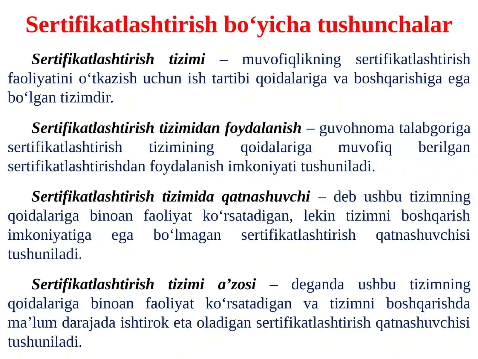 SERTIFIKАTLАSHTIRISH 4