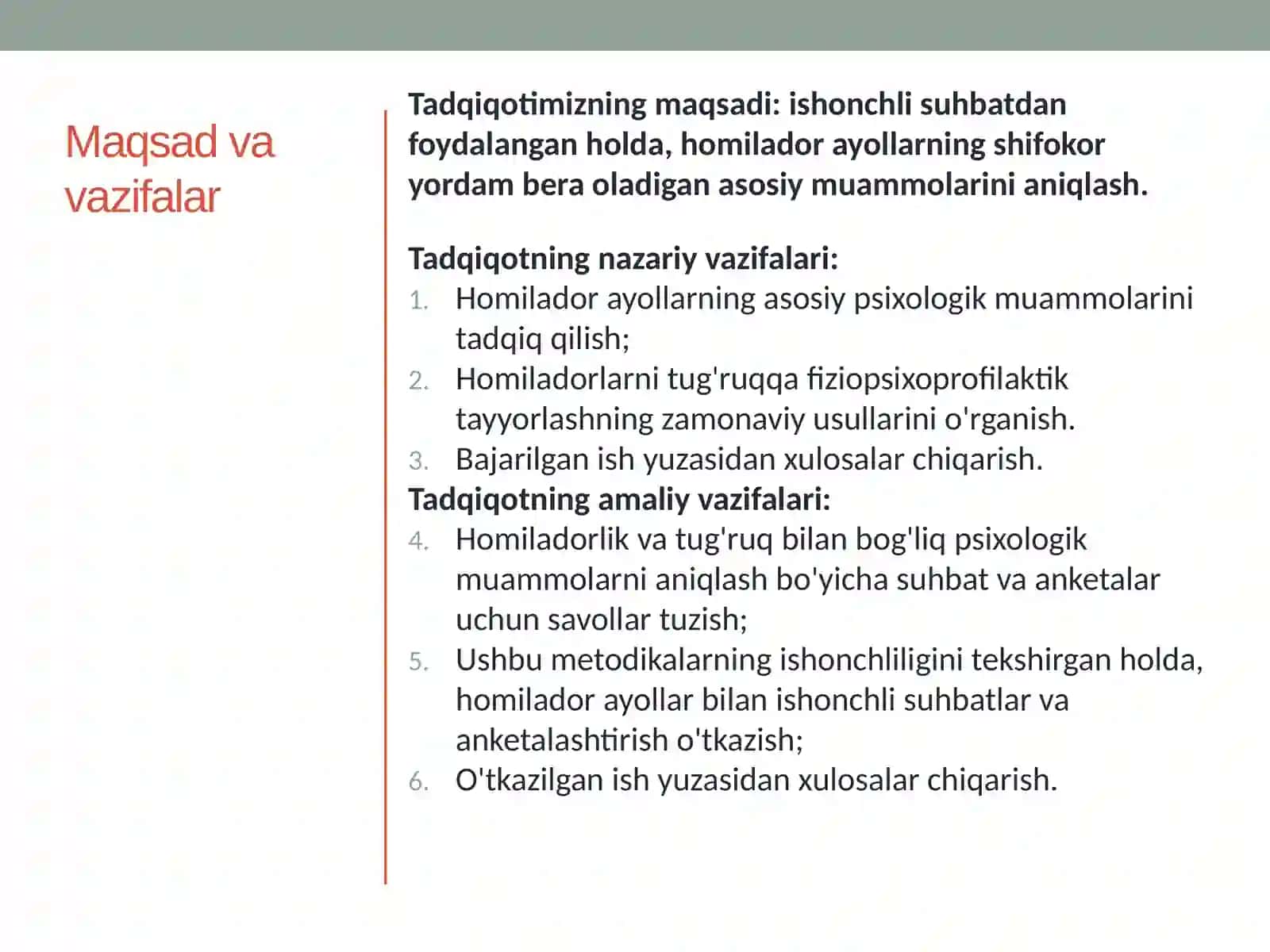 Homilador ayollarga psixologik yordam ko'rsatish 4