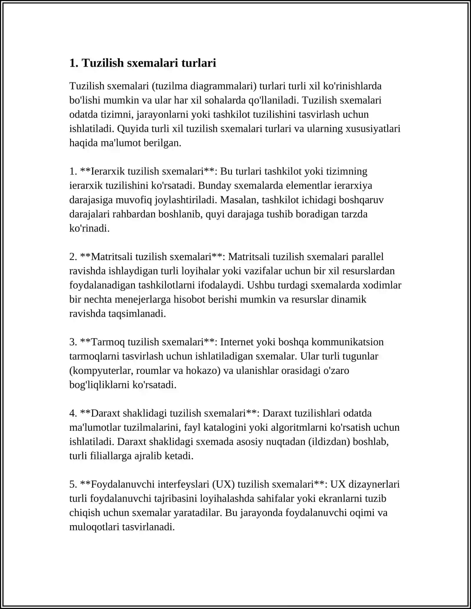 TUZILISH SXEMALARI TURLARI AFZALLIGI VA KAMCHILIKLARI MONTAJ STRUKTURAVIY FUNKSIONAL PRINSIPIAL SXEMALAR 4