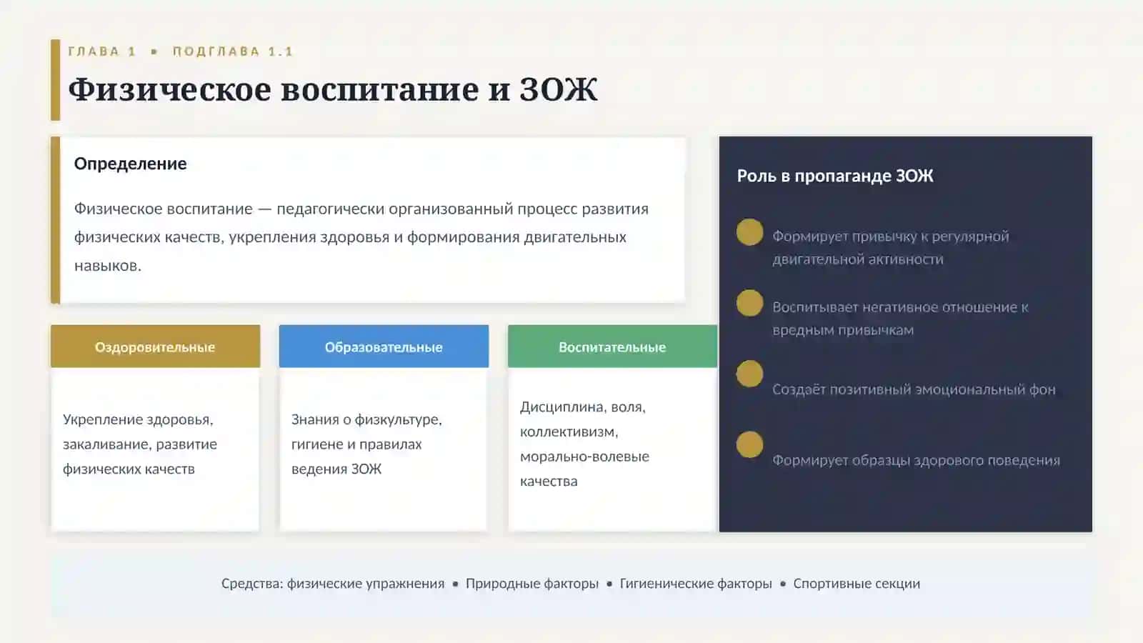 Значение трудового и физического воспитания в пропаганде ЗОЖ 4