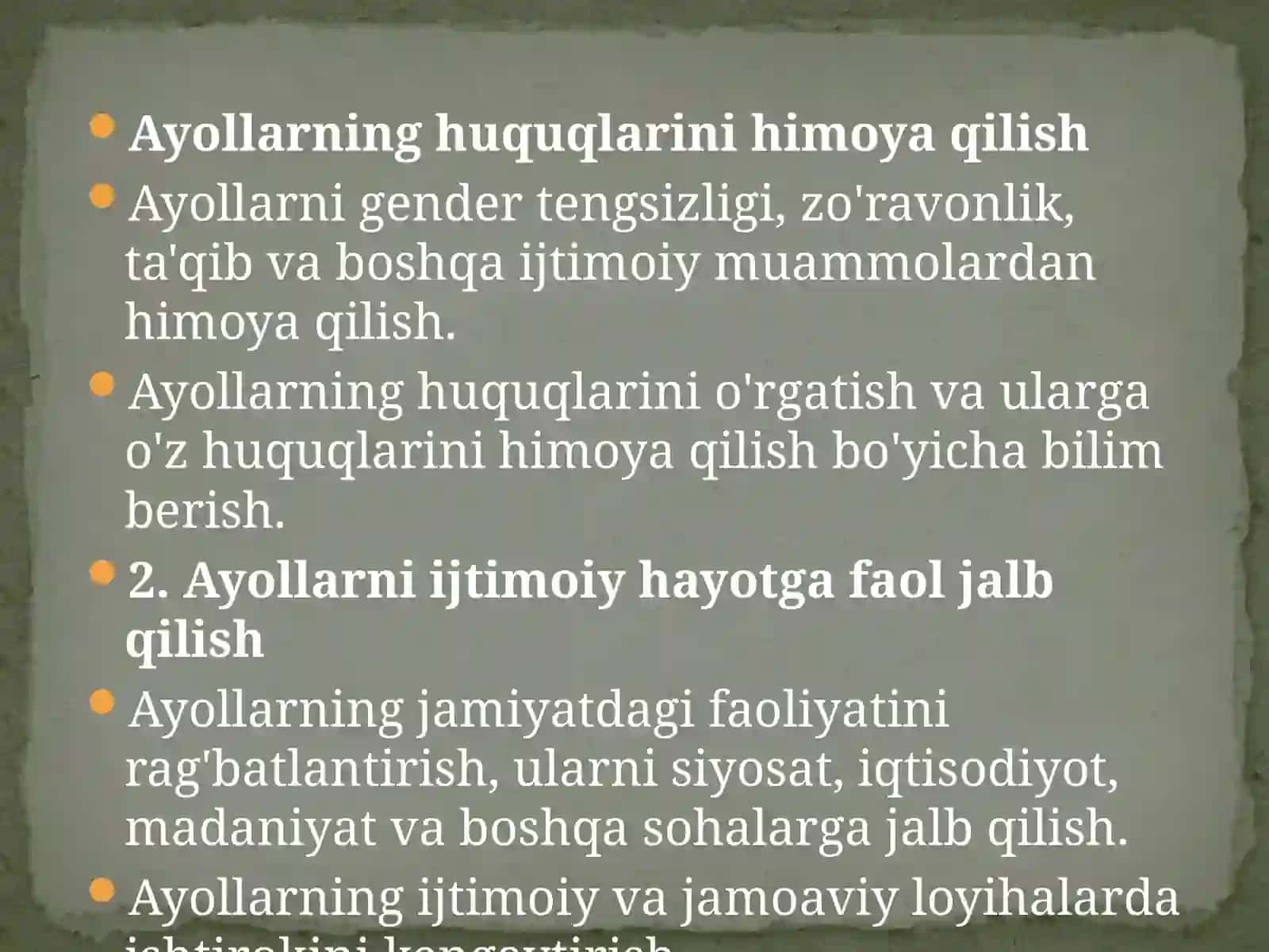 Ayollarbilan ijtimoiyishning maqsadlari 4