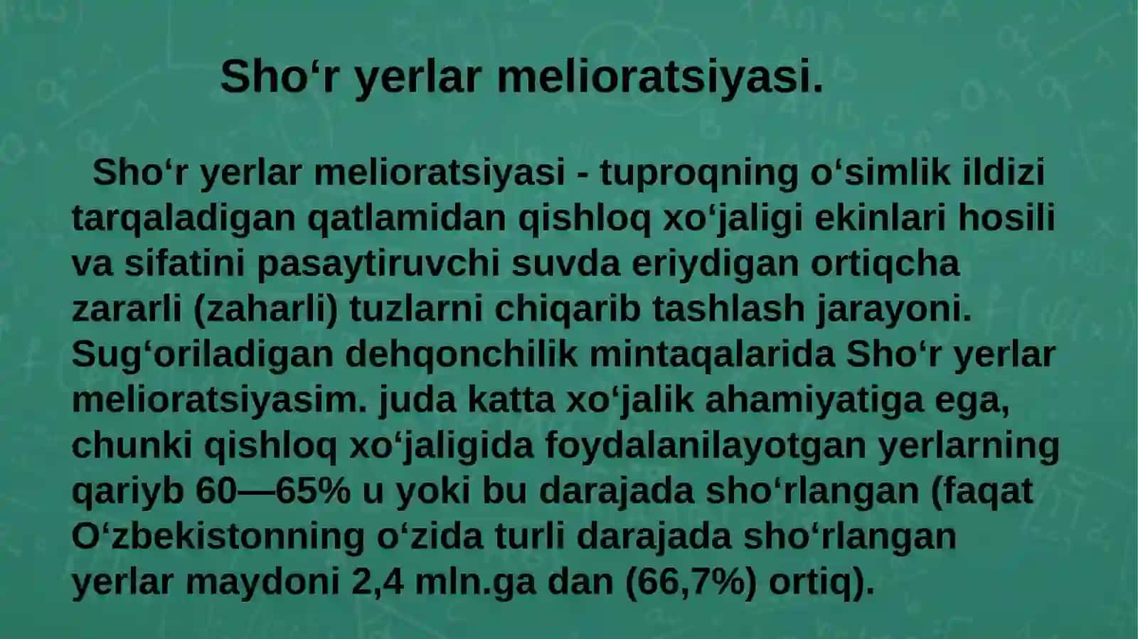 Tuproq melioratsiyasi va gidrologiyasi 4
