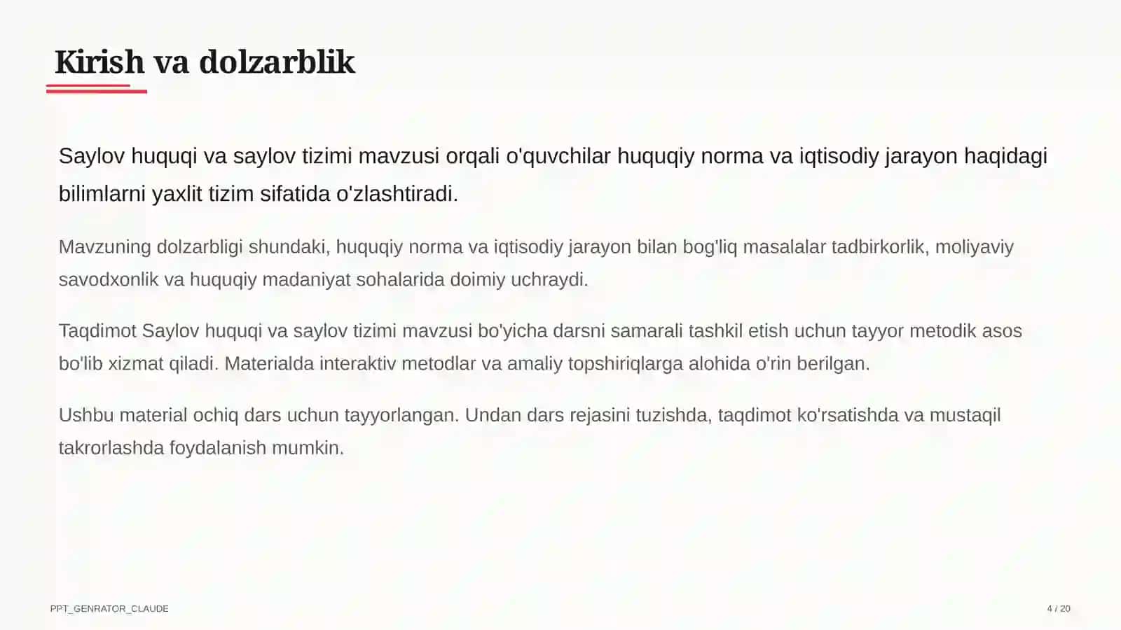 Saylov huquqi va saylov tizimi (10-sinf) 4