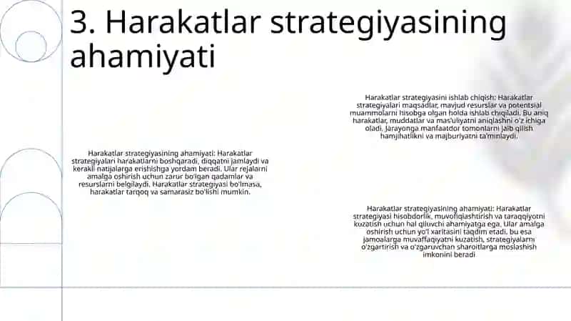 Harakatlar Strategiyasini Ishlab Chiqilishi Va Ahamiyati 4