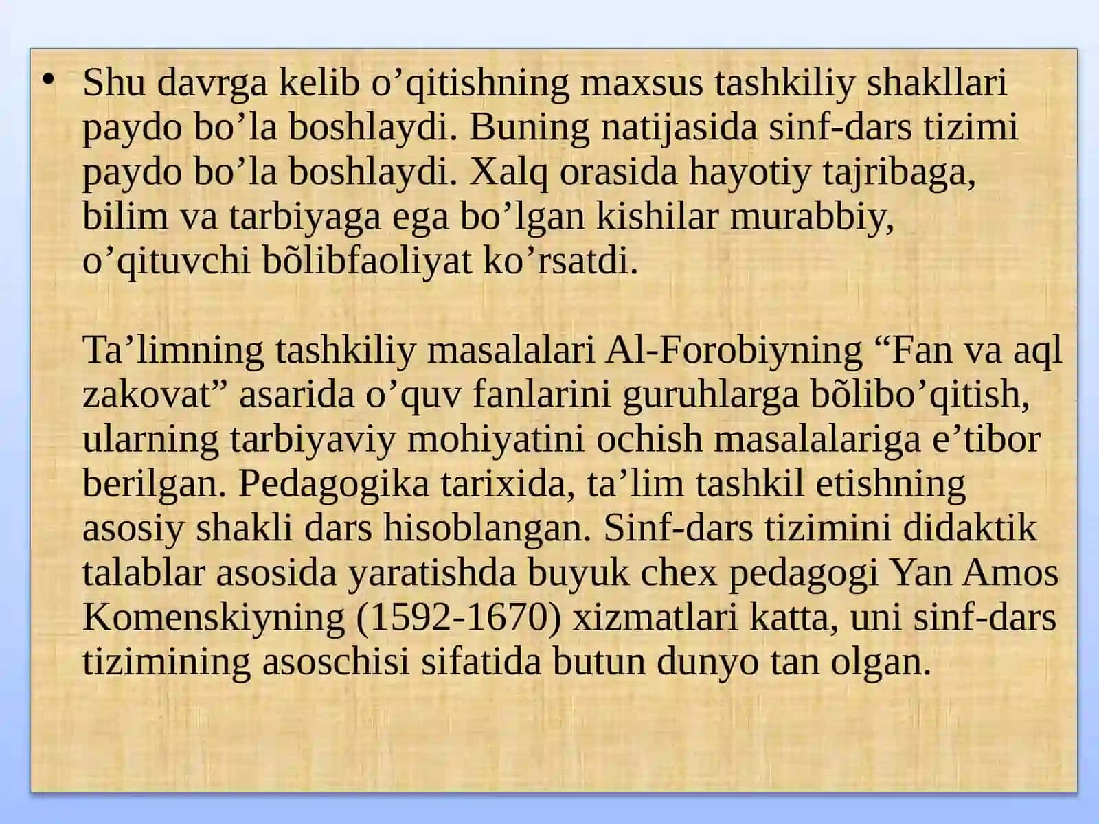Mavzu: Talimni tashkilot shakllar va shakllari 4
