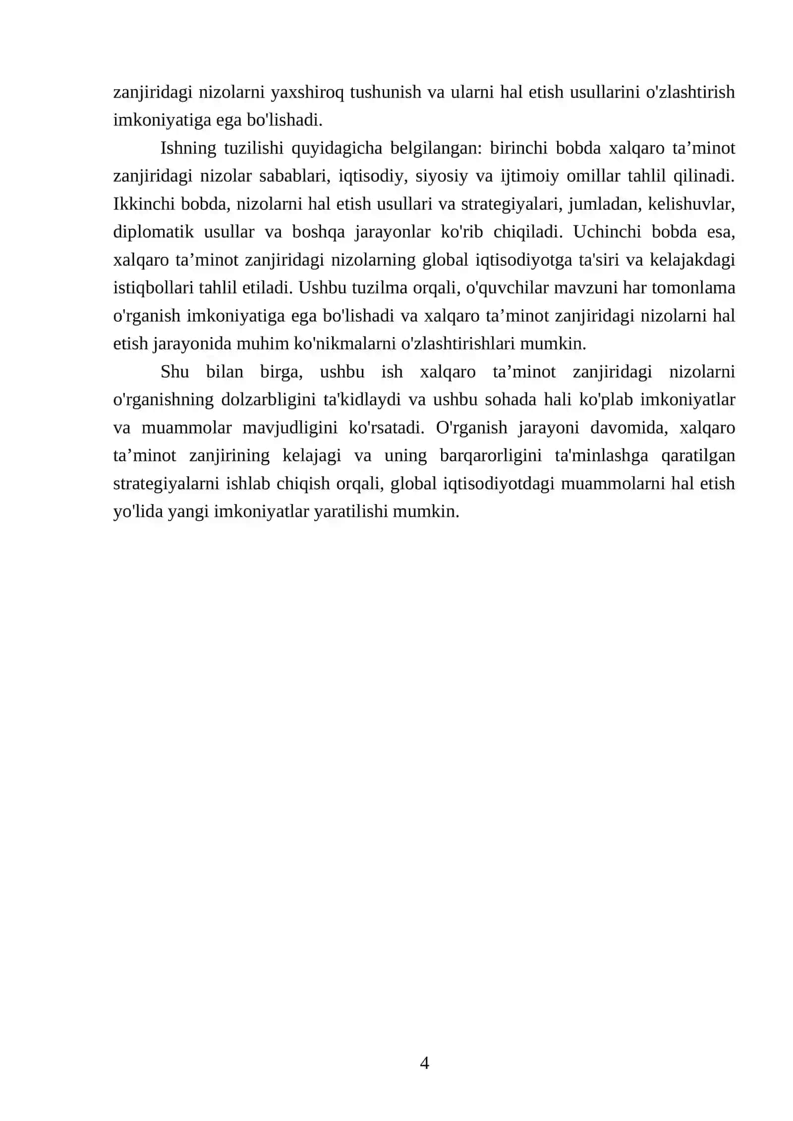 Xalqaro ta’minot zanjiridagi nizolar 4