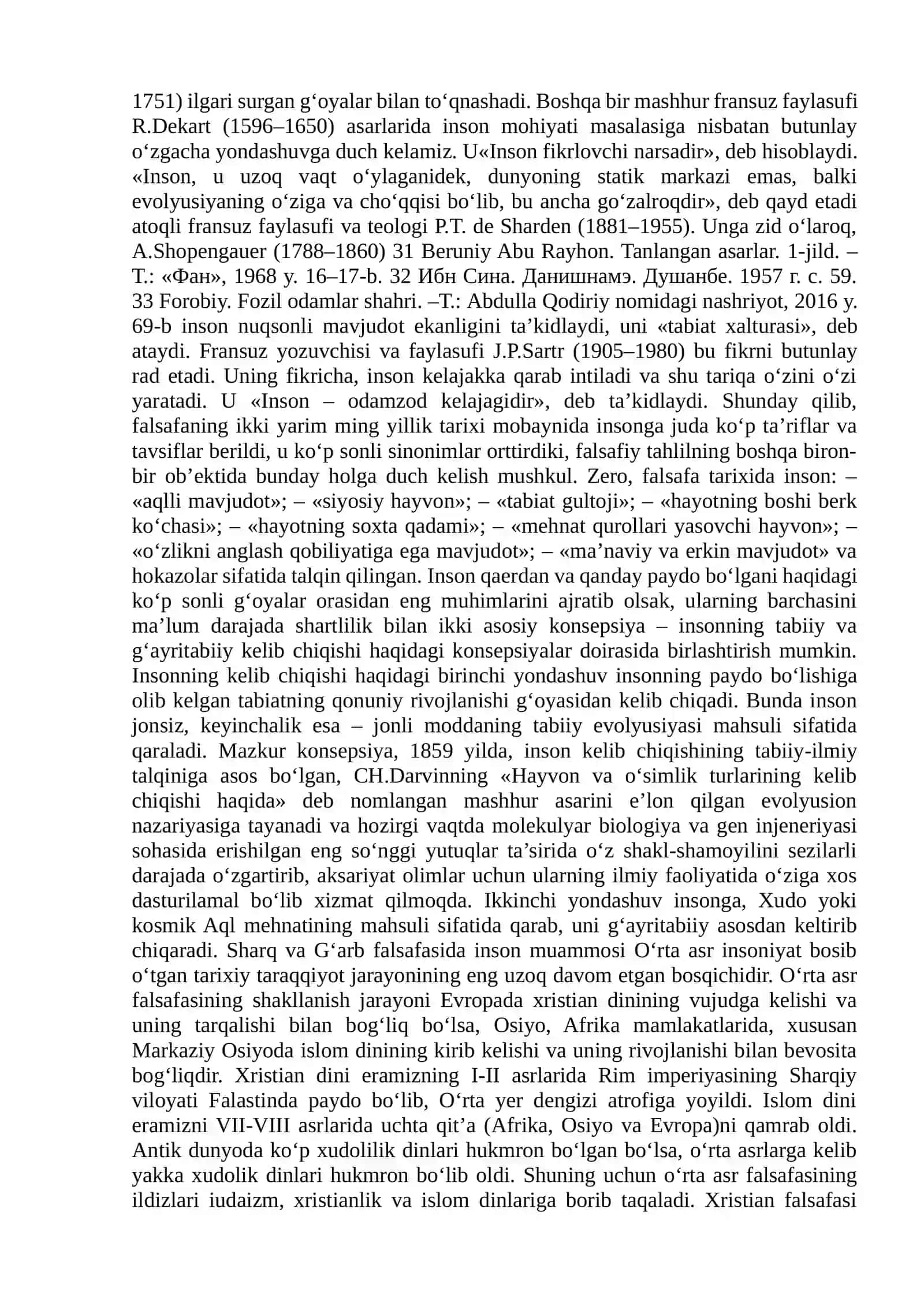 INSON FALSAFASI (FALSAFIY ANTROPOLOGIYA) 4