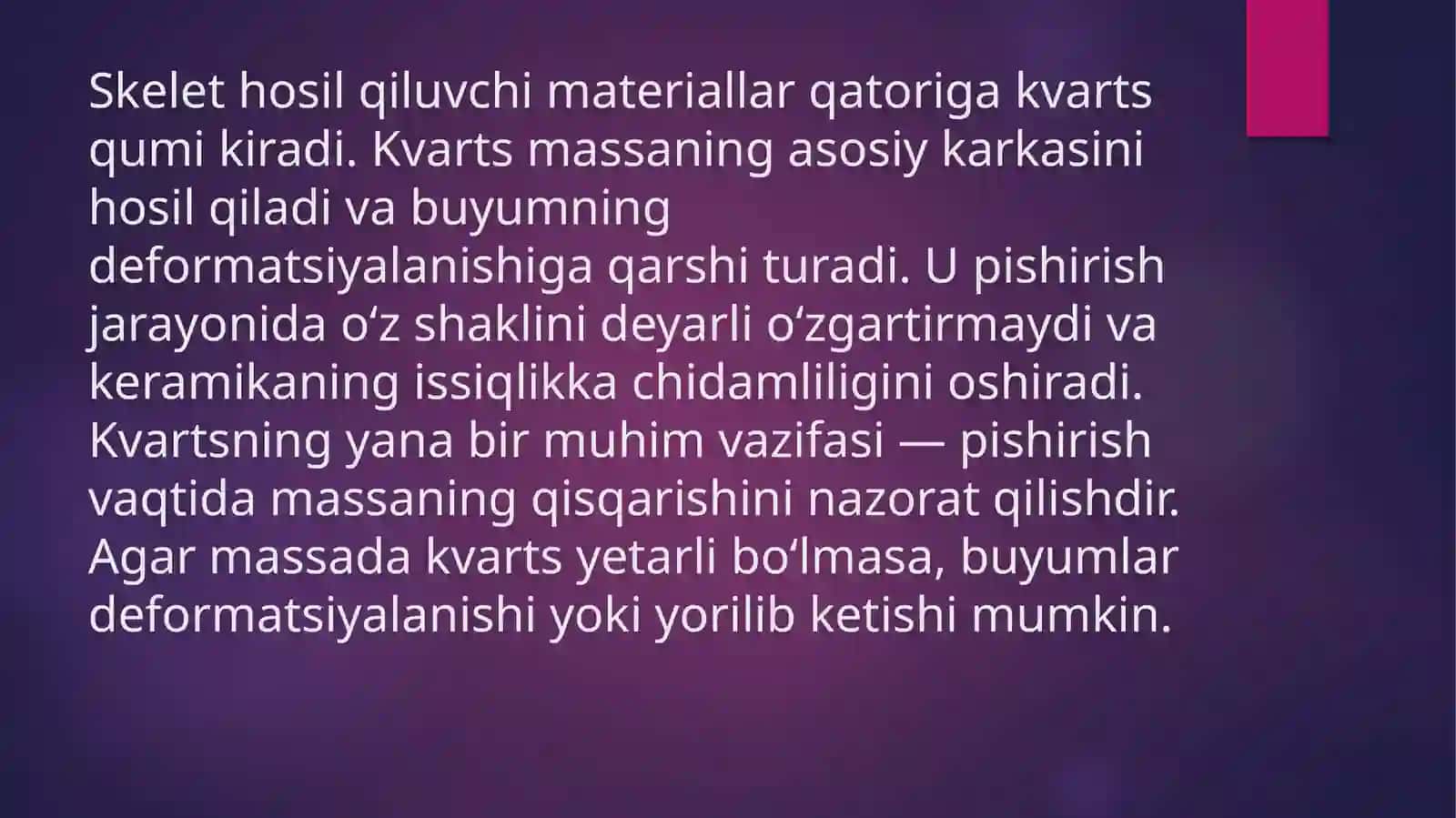 Nafis keramika olish uchun ishlatiladigan xomashyo materiallari 4