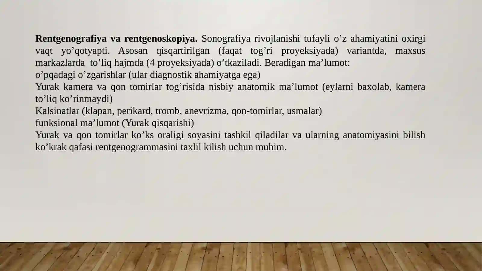 Yurak qon tomir tizimida nur tashxisi 4