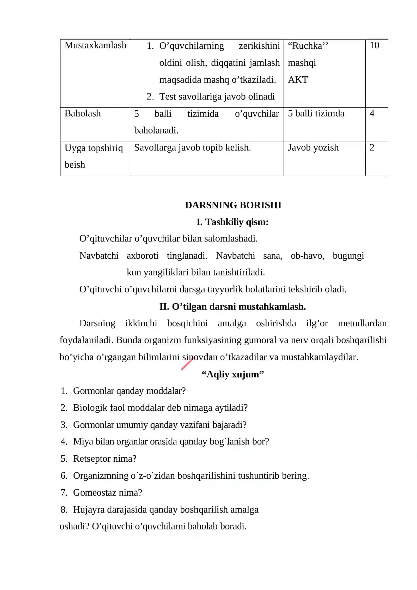 “SEKRETSIYA BEZLARI. QALQONSIMON BEZ” 8-sing Biologiya 4