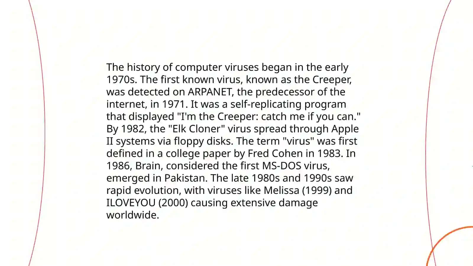 Text on specialty. Computer viruses and antivirus programs 4