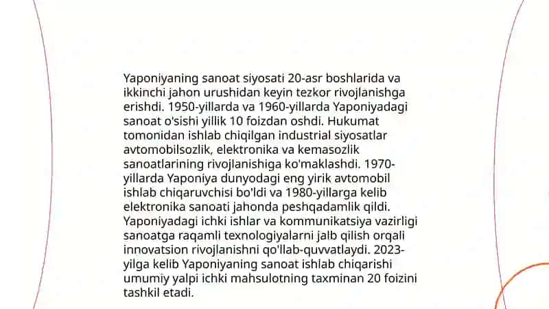 Yaponiyaning iqtisodiy rivojlanish tarixi 4