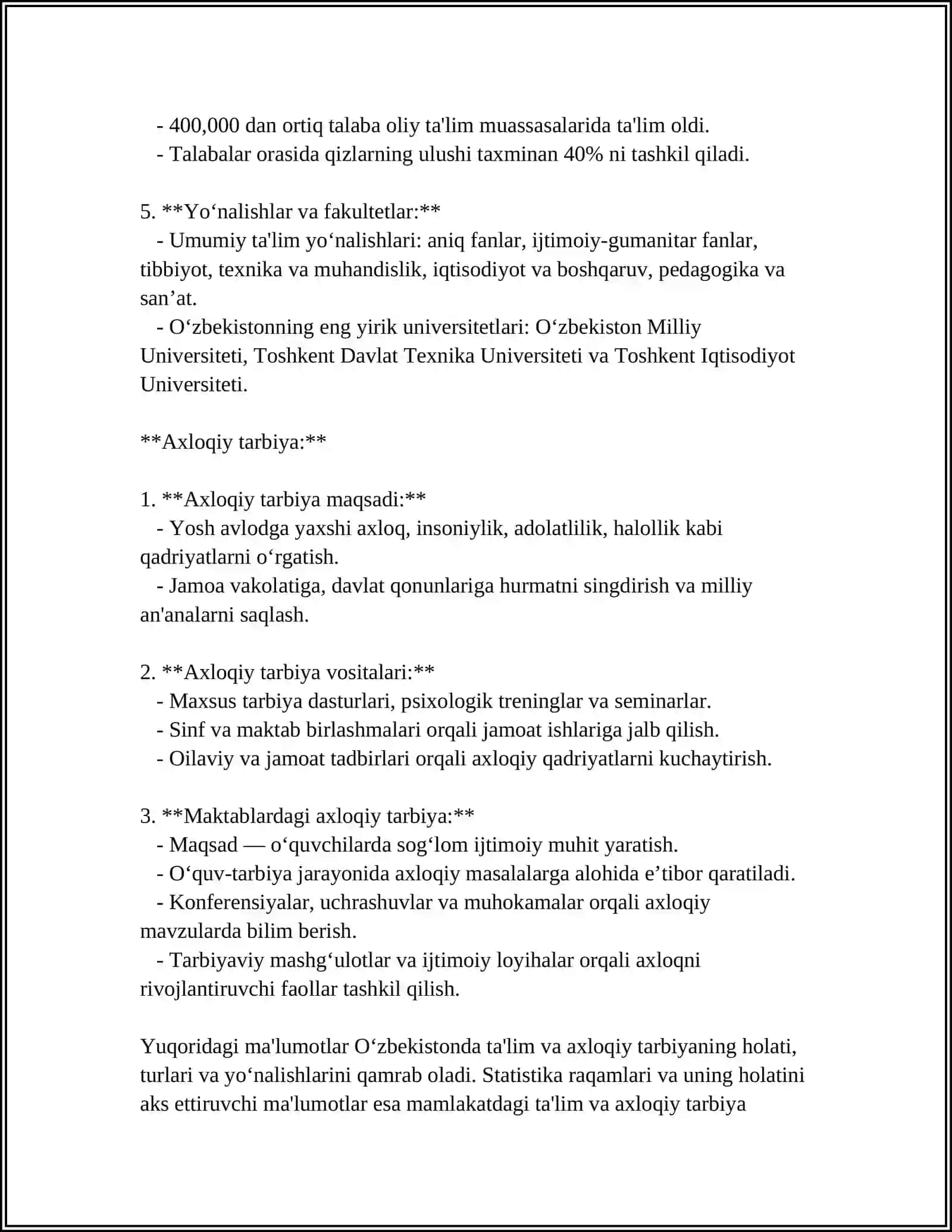 Ta'lim va axloqiy tarbiya 4