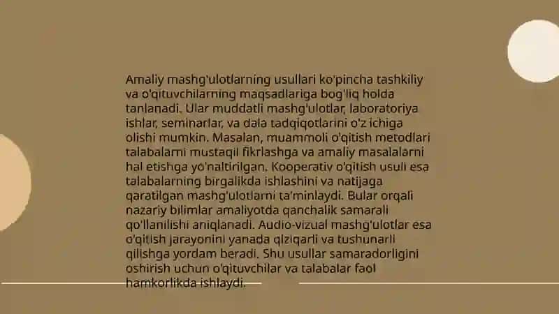 Ma'ruzalar Tashkiliyot 4