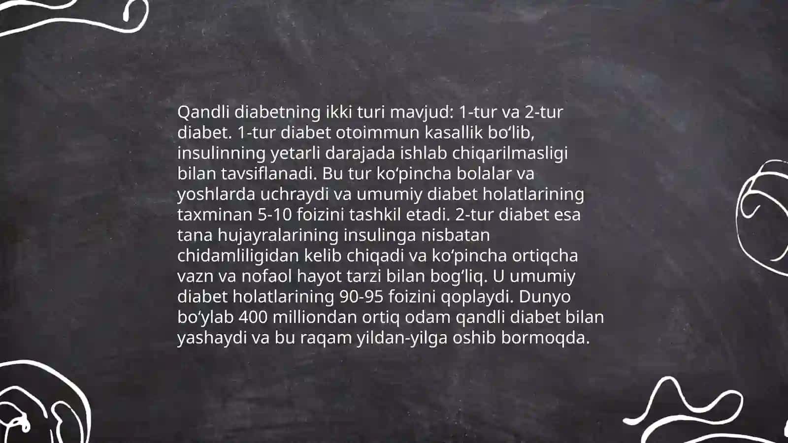 Qandli diabet va ochlikda ketonuriya va ketonemiya 4
