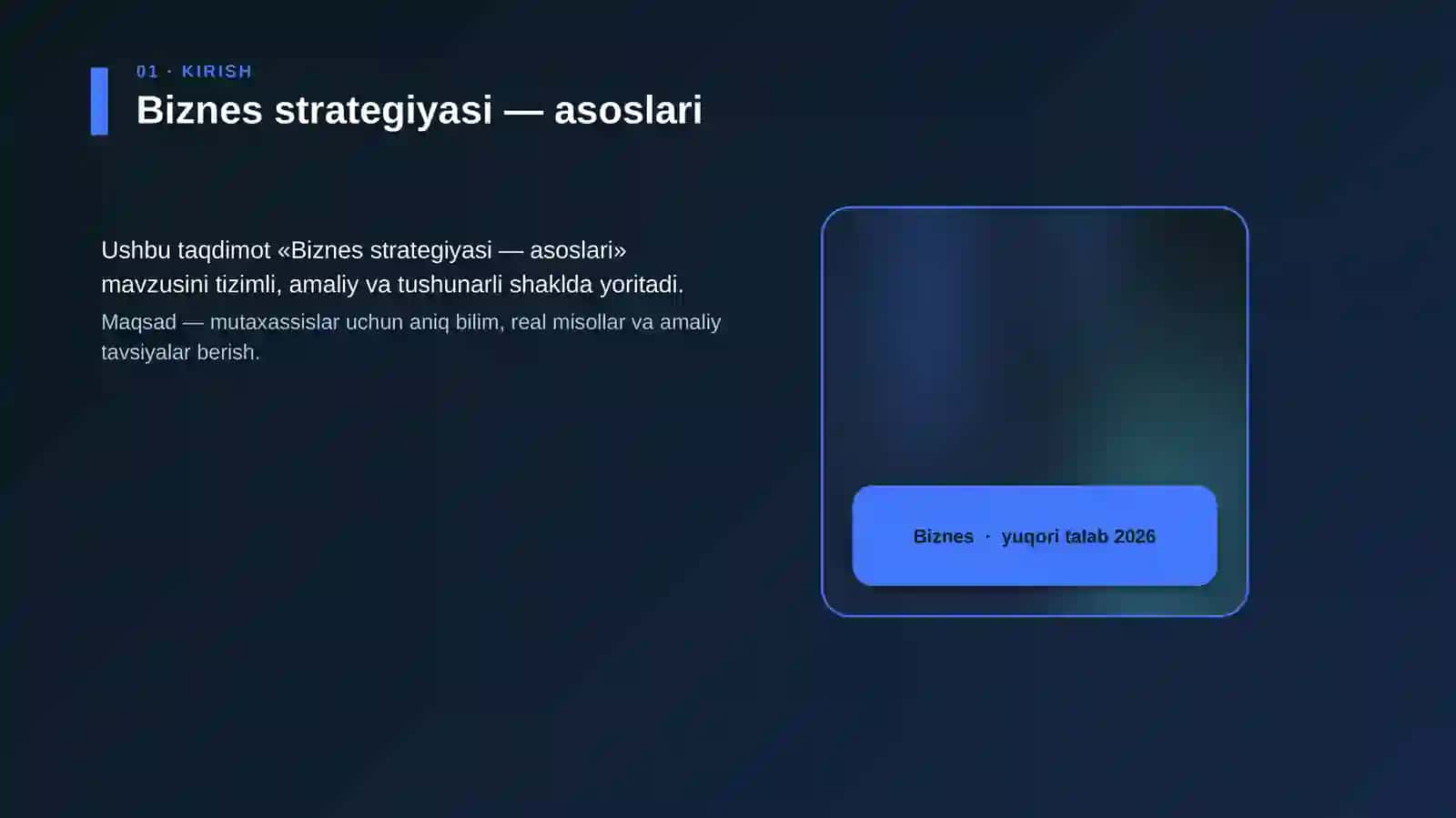 Biznes strategiyasi — asoslari 4