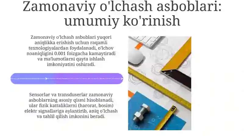 Zamonaviy o'lchov asboblari va ularni xususiyatlari 4