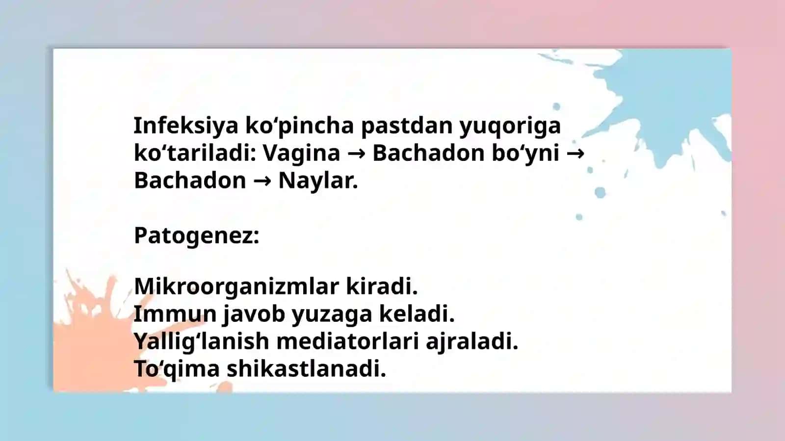 Endometrit, Salpingit va Vaginit 4