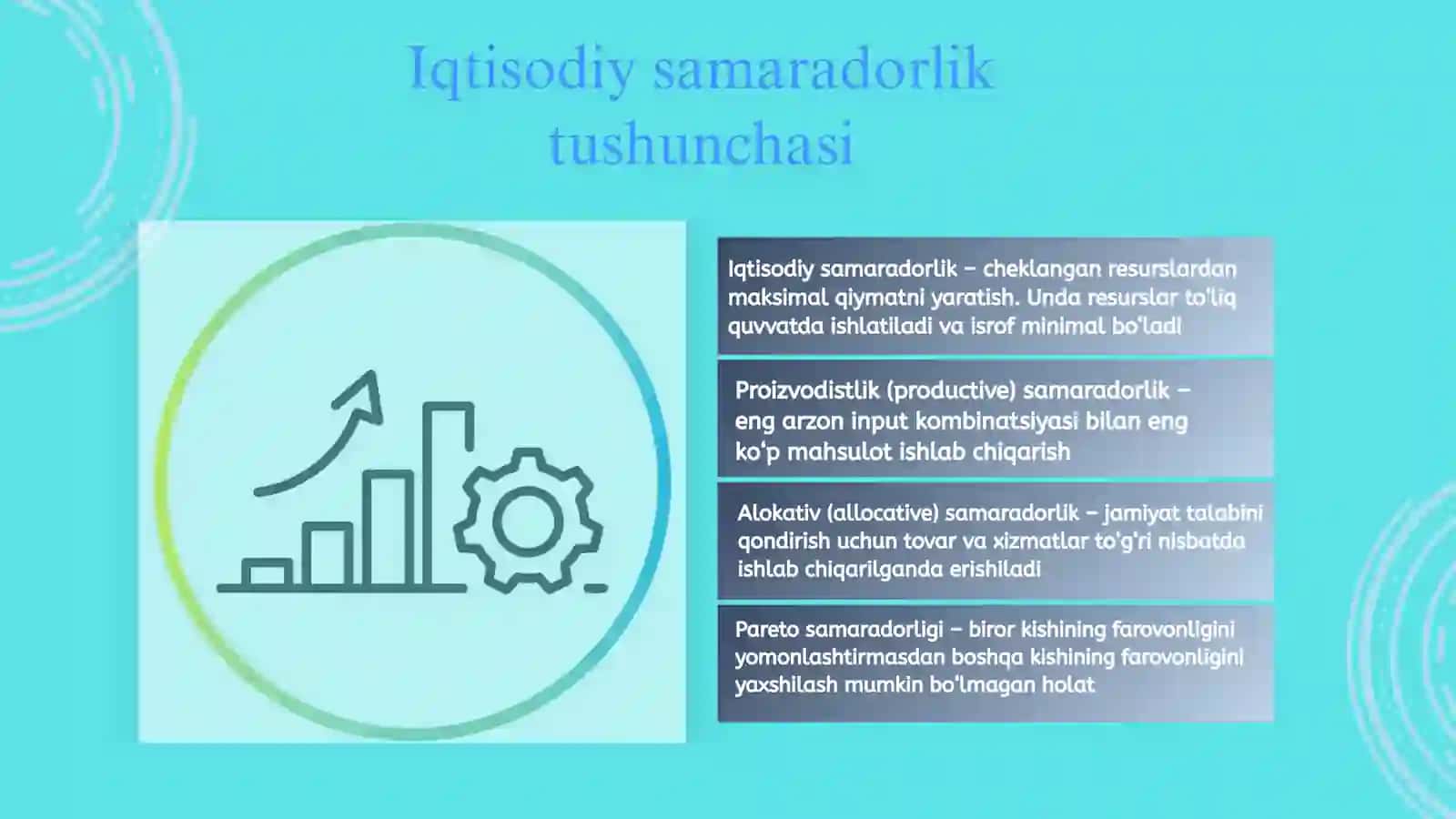 Resurslar taqsimoti va uning iqtisodiy samaradorlikka taʼsiri 4