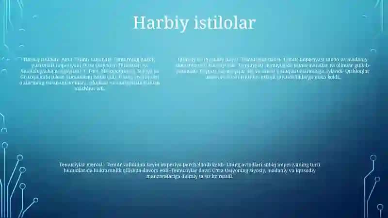 Amir Temur Va Temuriylar Davrida Ijtimoiy-IqtisodiyHayoti 4