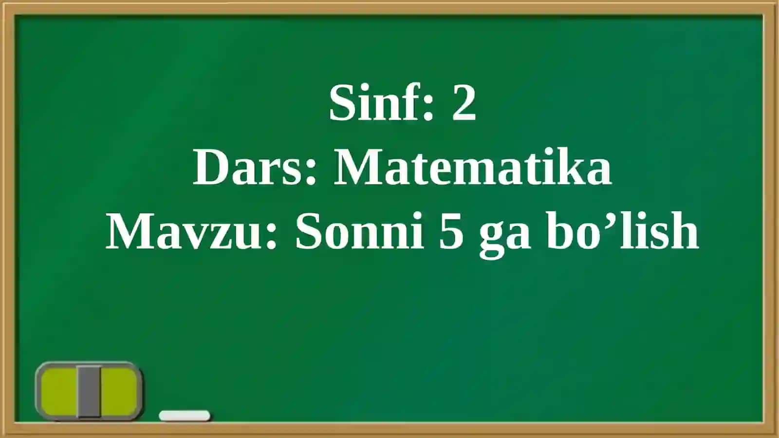 Sonni5gabo’lish 4