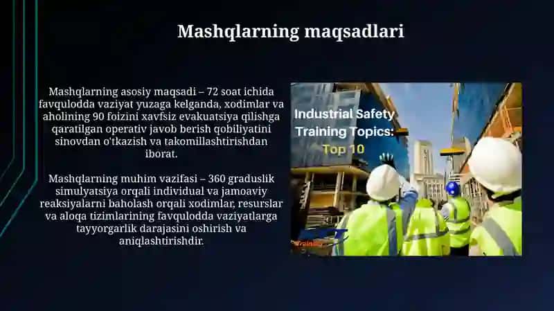 Xavfsizlik mashqlarining turlari 4