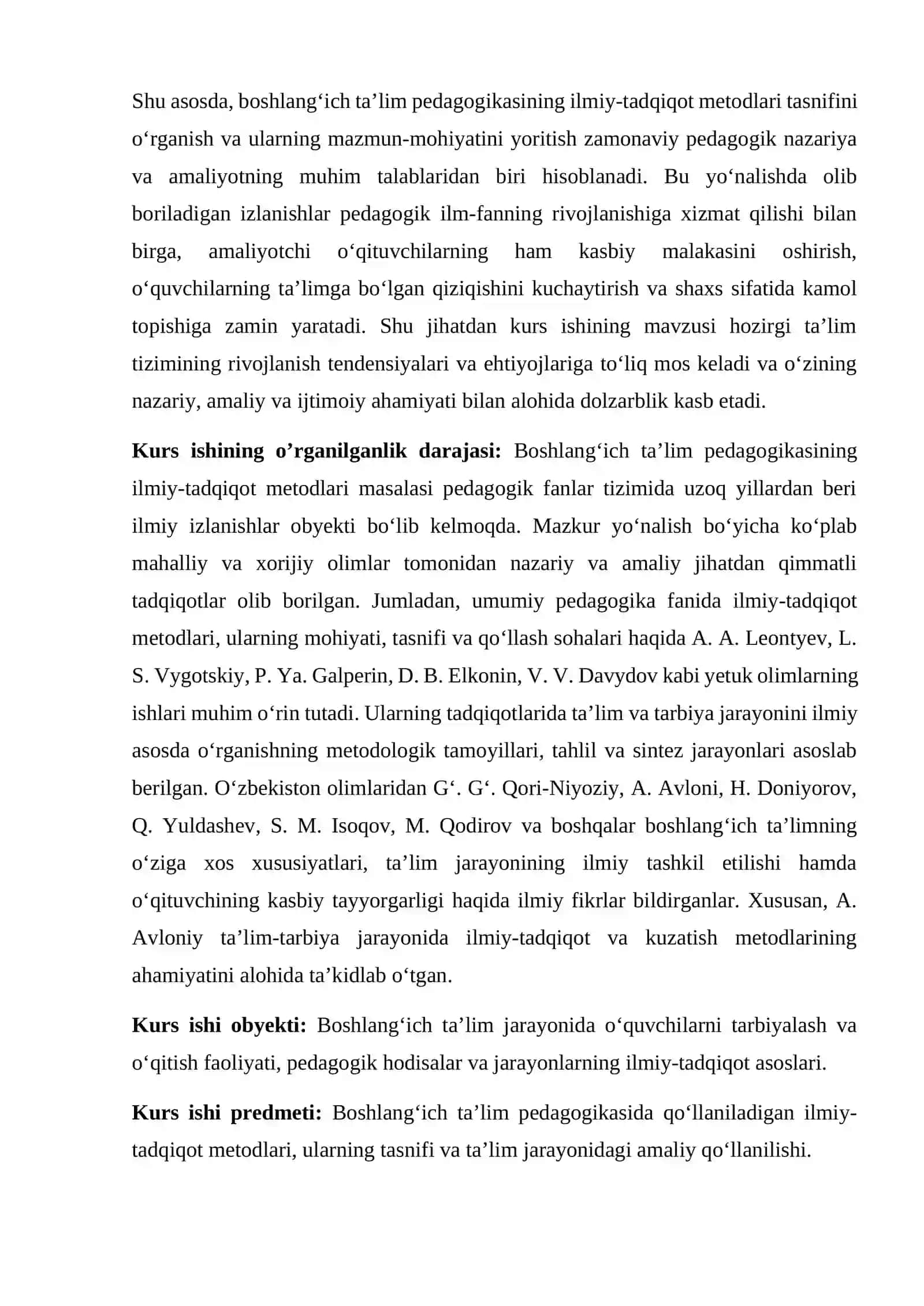 Boshlang'ich ta'lim pedagogikasining ilmiy-tadqiqot metodlari tasnifi 4