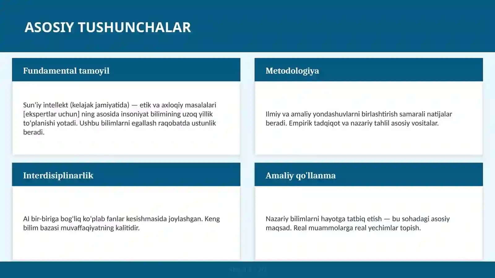 SUN'IY INTELLEKT (KELAJAK JAMIYATIDA) — ETIK VA AXLOQIY MASALALARI [EKSPERTLAR UCHUN] 4