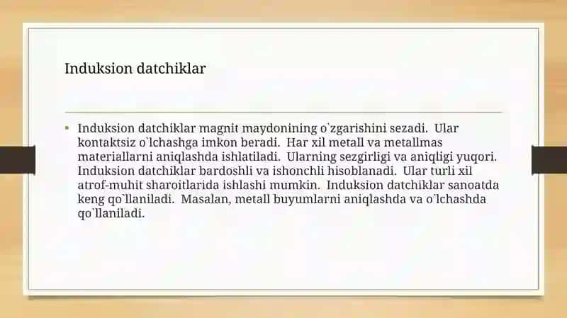 Aftomatikaning generator datchiklari 4