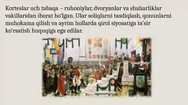 Ispaniyakorteslarining faoliyati 4