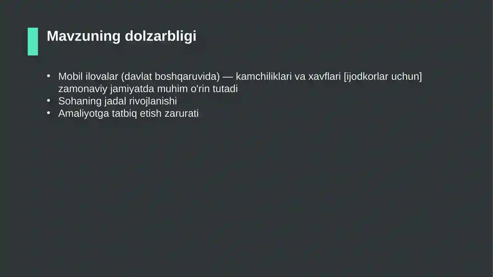 Mobil ilovalar (davlat boshqaruvida) — kamchiliklari va xavflari [ijodkorlar uchun] 4