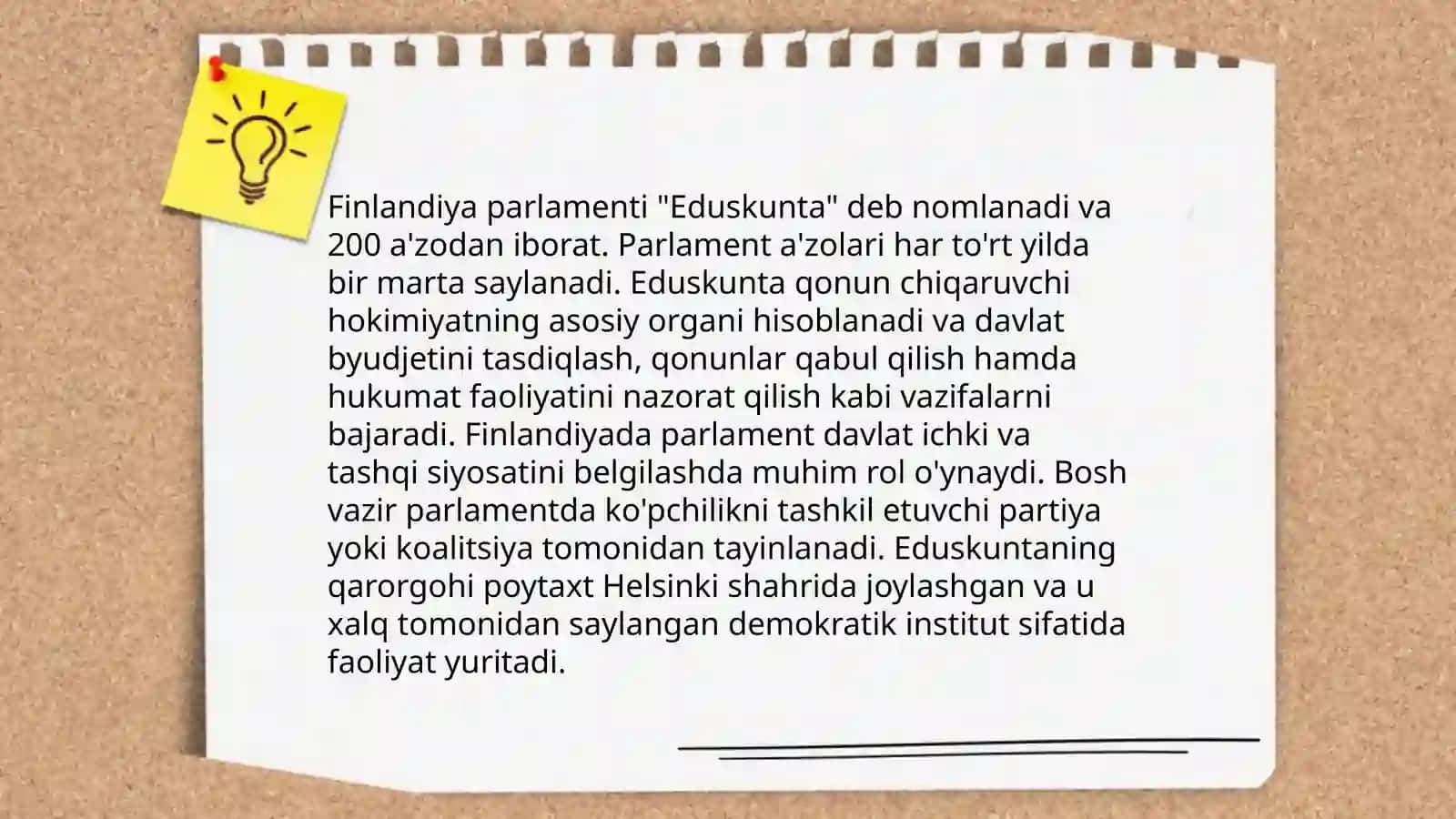 Finlandiya davlati boshqaruvi, rivojlanishi va iqtisodiy aloqalari 4