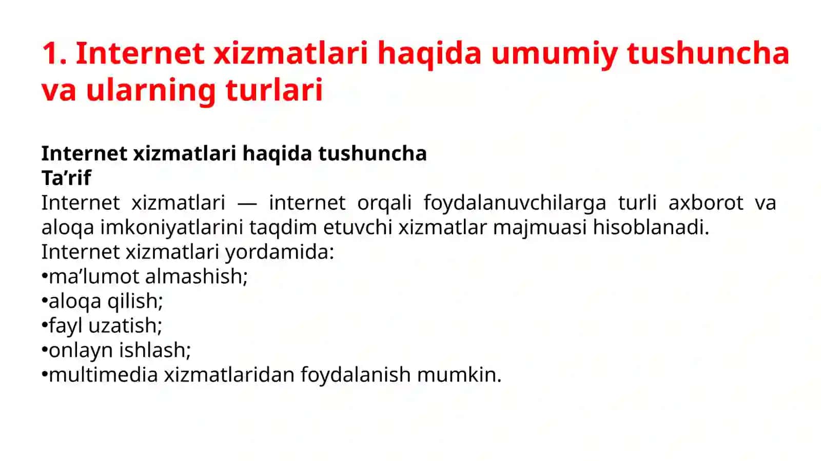 Internetning ayrim ommaviy xizmatlari 4