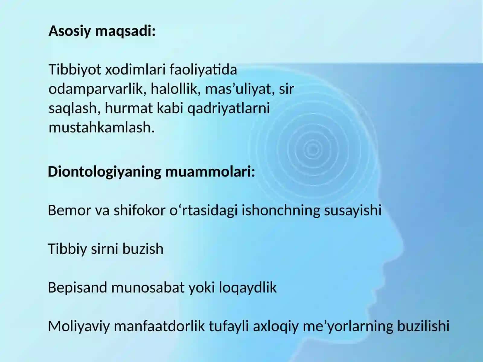 Deontologiya va uning muomollarini bartaraf etishning valeologik tamoilari 4