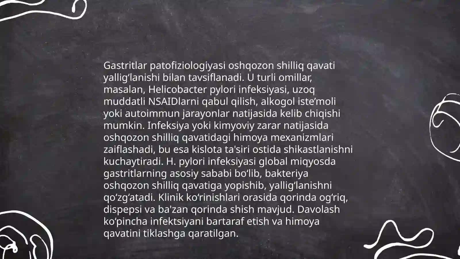 Oshqozon ichak tirakti kasalliklari patofiziologiyasi 4