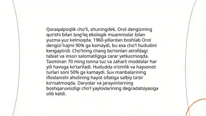 Oʻzbekistondagi ekologik tang boʻlgan hududlar xaritasini ishlab chiqish va iqtisodiy baholash 4