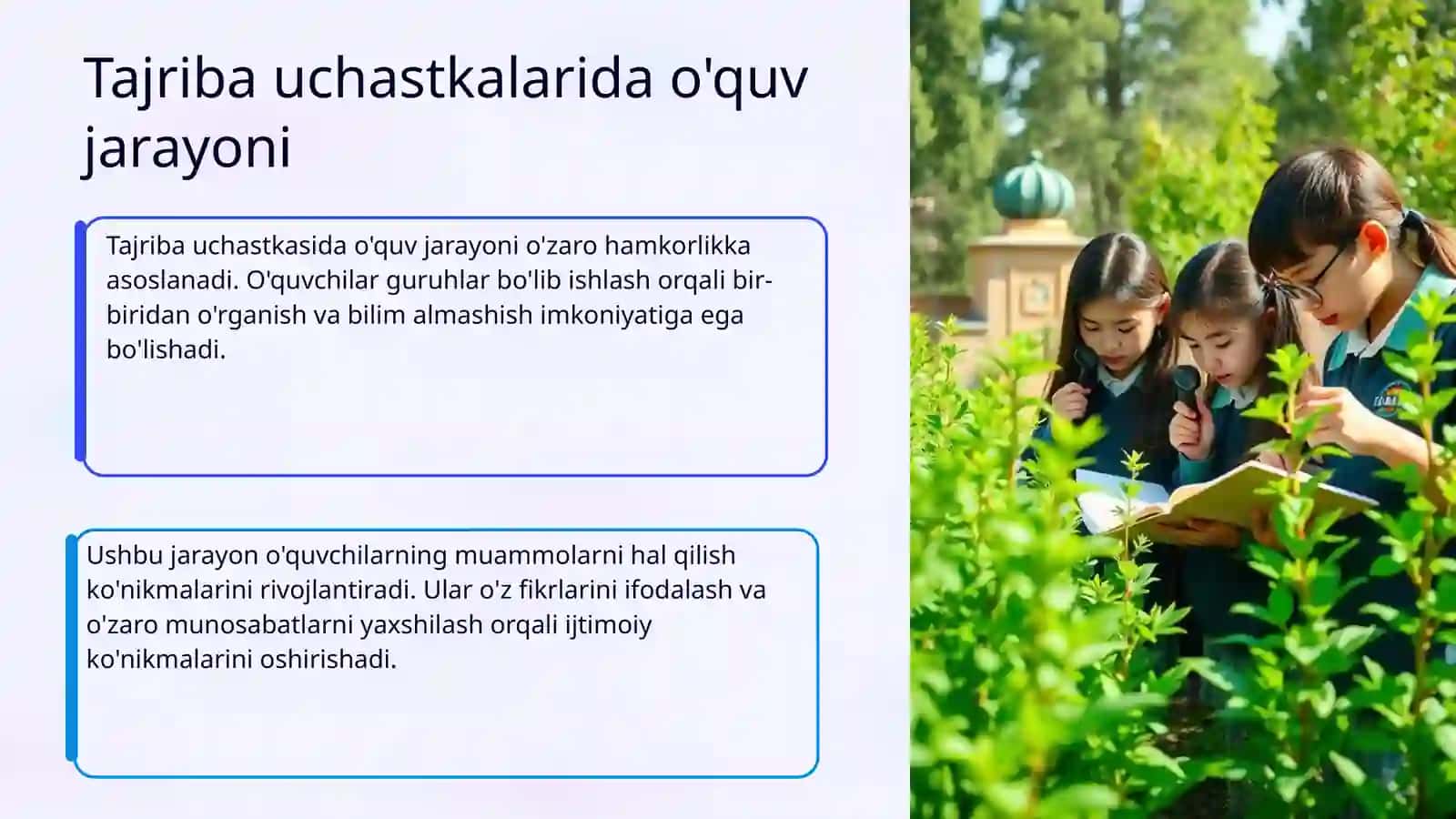 Maktab tajriba uchastkasida sinfdan tashqari ishlarni rivojlantirish yo‘llari 4
