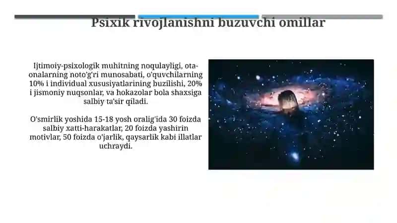 Psixik rivojlanishni davrlashtirish muammosi 4