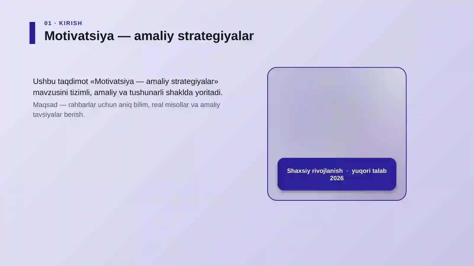 Motivatsiya — amaliy strategiyalar 4